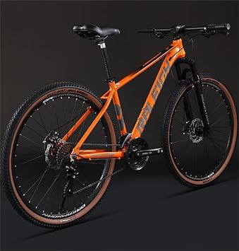 XXAAdult 24/26/27.5/29 Inch Mountain Bike, Bicycle, Aluminum Alloy Frame, 21/24/30 Speed, Hydraulic Disc Brake, Unisex, Suitable for Beginners, MTB Suitable for Height 160cm and Above