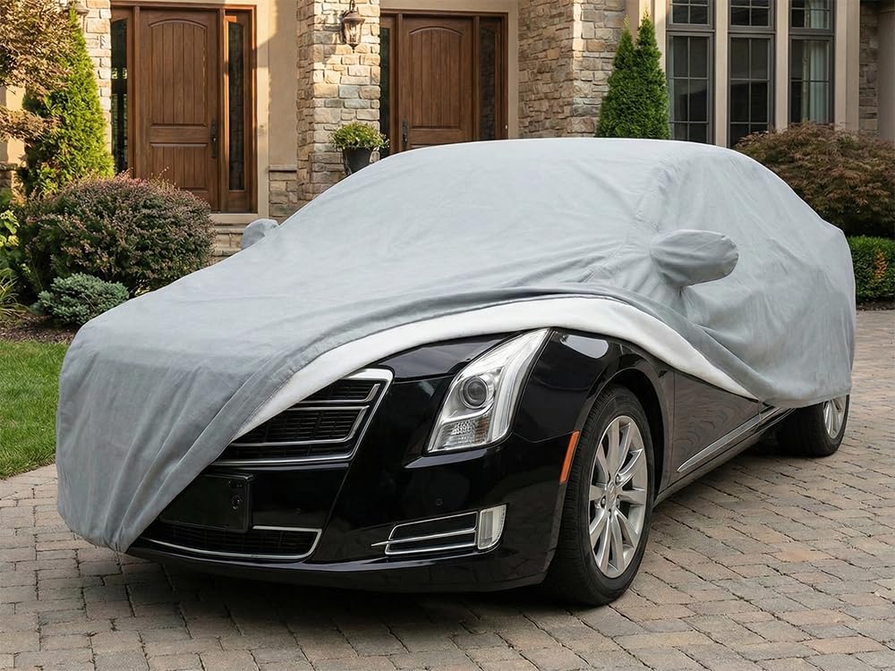 CarsCover Custom Fit 2013-2019 Cadillac XTS Sedan Car Cover Heavy Duty Weatherproof Ultrashield Covers — view 2
