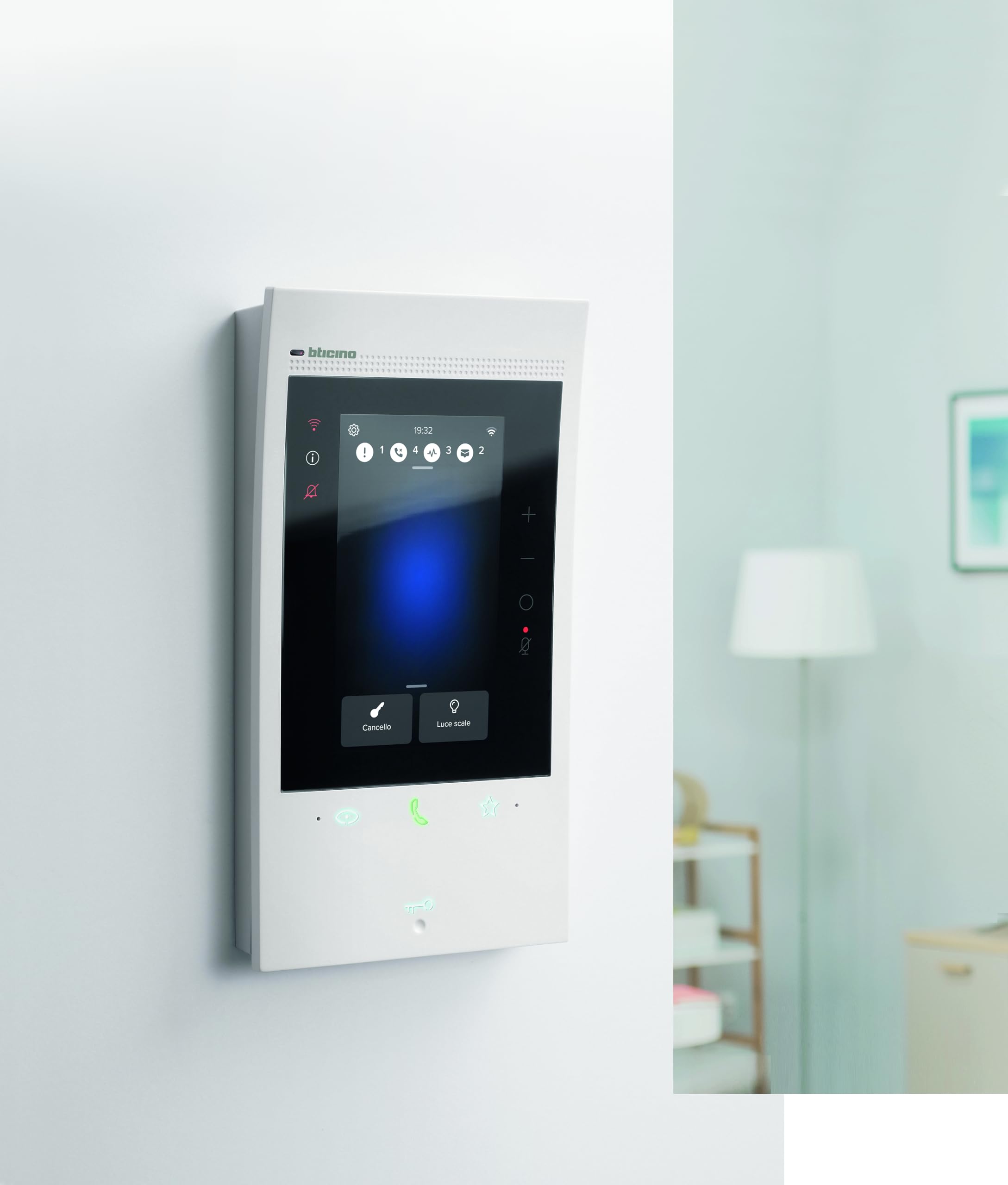 Bticino Interphone vidéo Interne connecté et Lieu extérieur, kit Classe 300EOS avec Netatmo, Installation Facile, Compatible avec Alexa