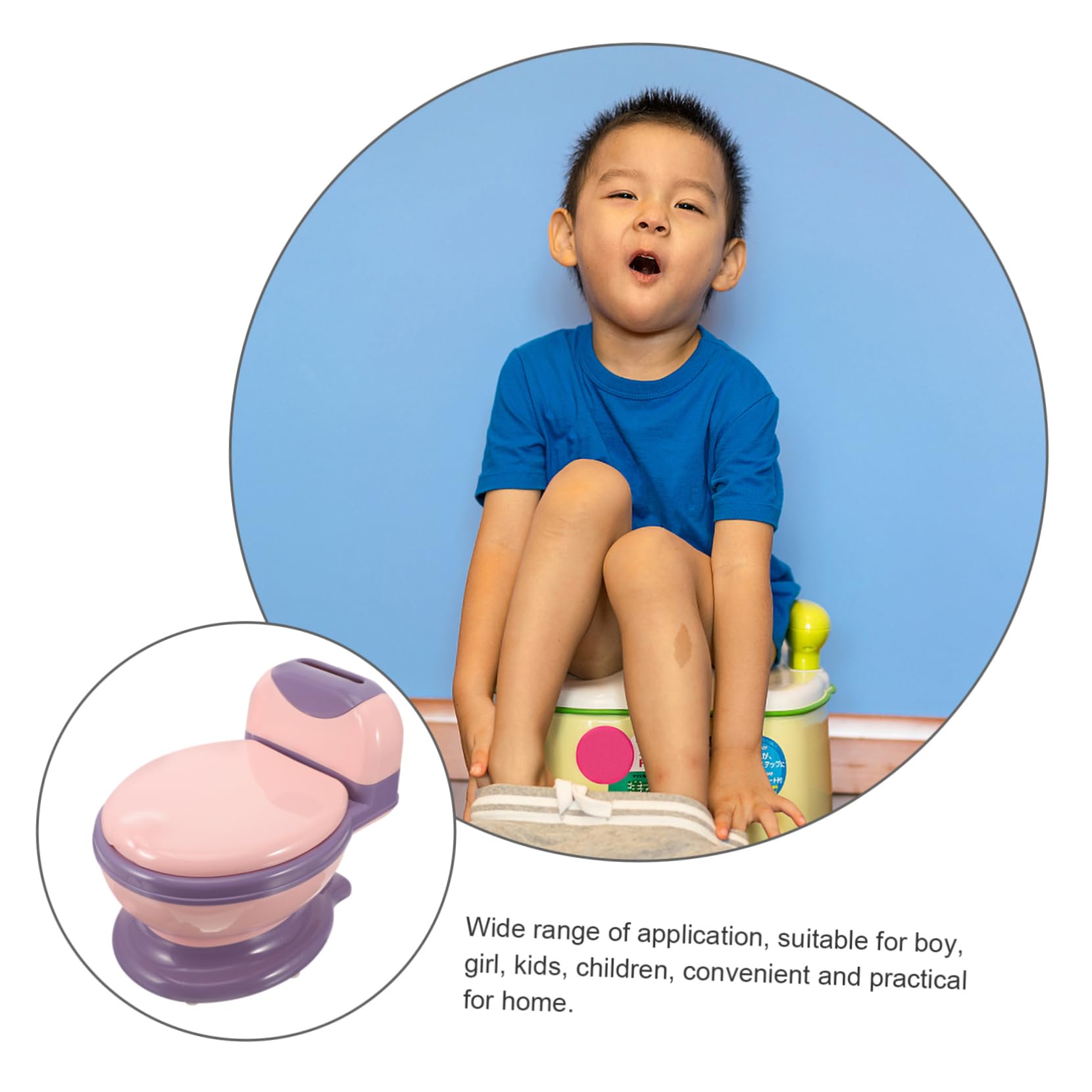 Homoyoyo Orinal Para Pequeños Inodoro De Aprendizaje Realista Ligero y Fácil De Usar