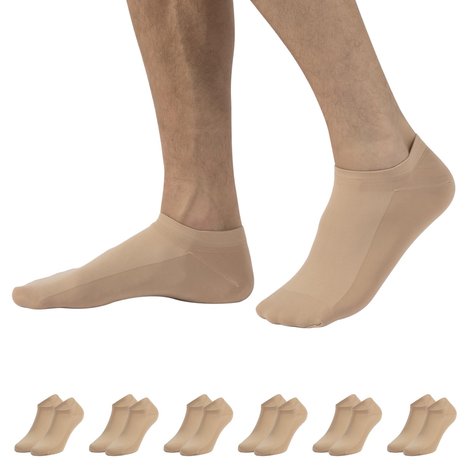 CALZITALY 6 par skarpet unisex z mikrofibry | Biały, Czarny, Naturalny | 35/40, 41/46 | Wyprodukowano we Włoszech