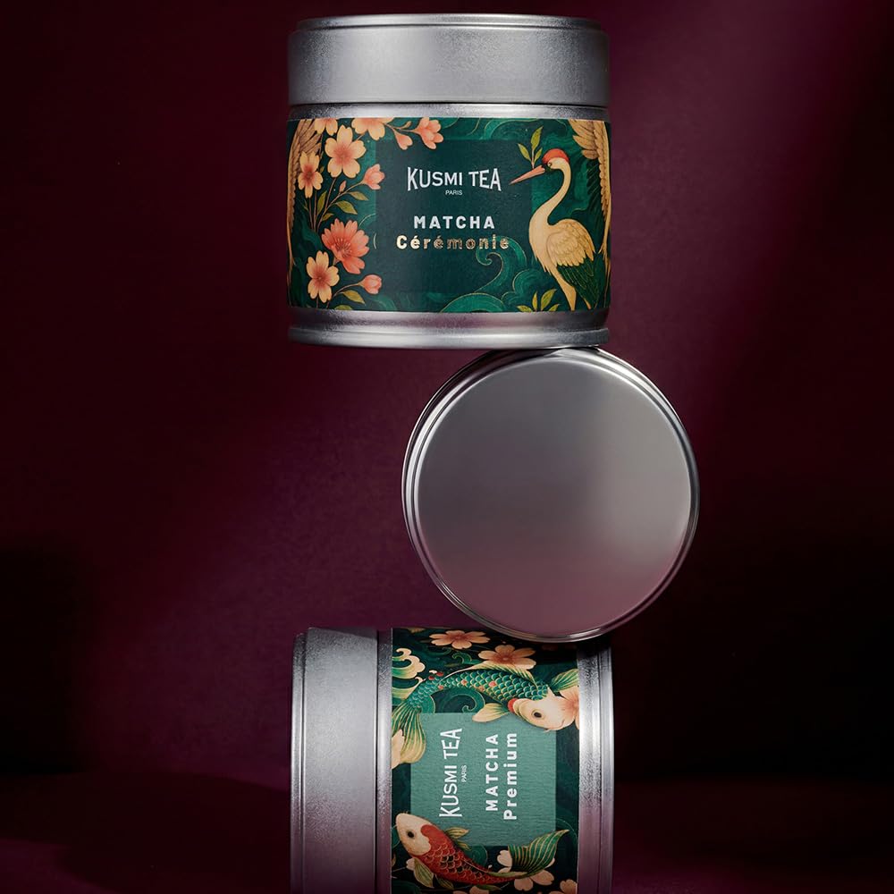 Kusmi Tea - Tè Matcha Bio Cerimonia - Tè Verde Giapponese in Polvere - Matcha Latte - 30g