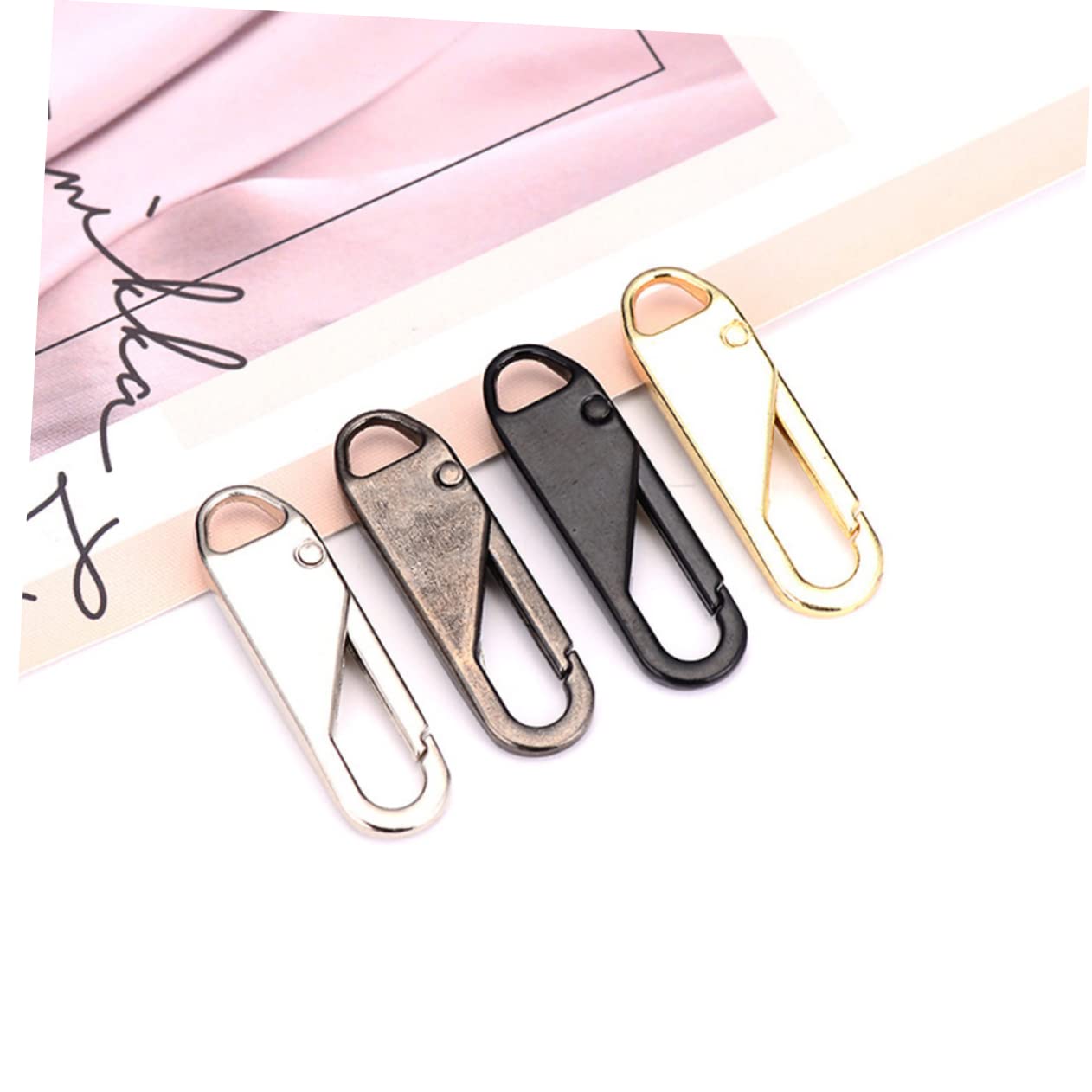 CORHAD Zipper Helper 9pcs Metal Rubber Zipper Pulls Replacement for Luggage Bags and