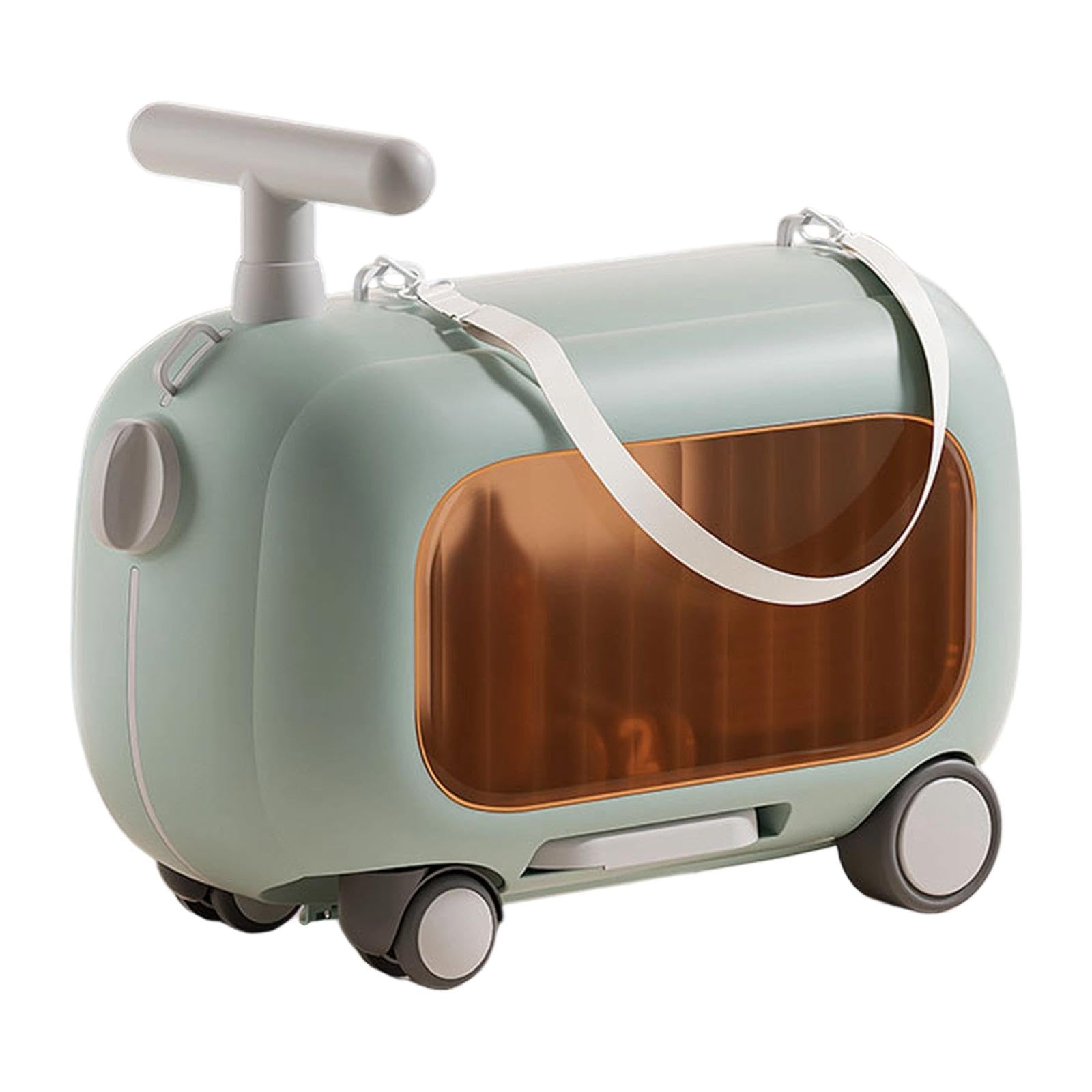 Valigia Da Viaggio Leggera per Bambini, Custodia Rigida per Bambini con Ruote a 4 Ruote E Materiale PP Portatile, Adatta per L'esterno, Blu