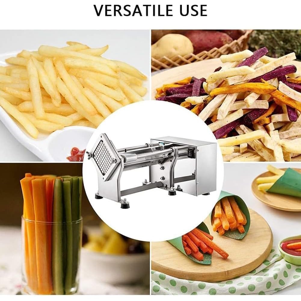 Amazon | 業務用電動フライドポテトカッター、60W電動フライドポテト