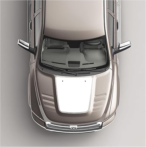 Miniatura 5 de Hood Blackout Racing - Kit de gráficos de vinilo a rayas, compatible con Dodge Ram HD 2500 3500 2010 2011 2012 2013 2014 2015 2016 (negro mate)