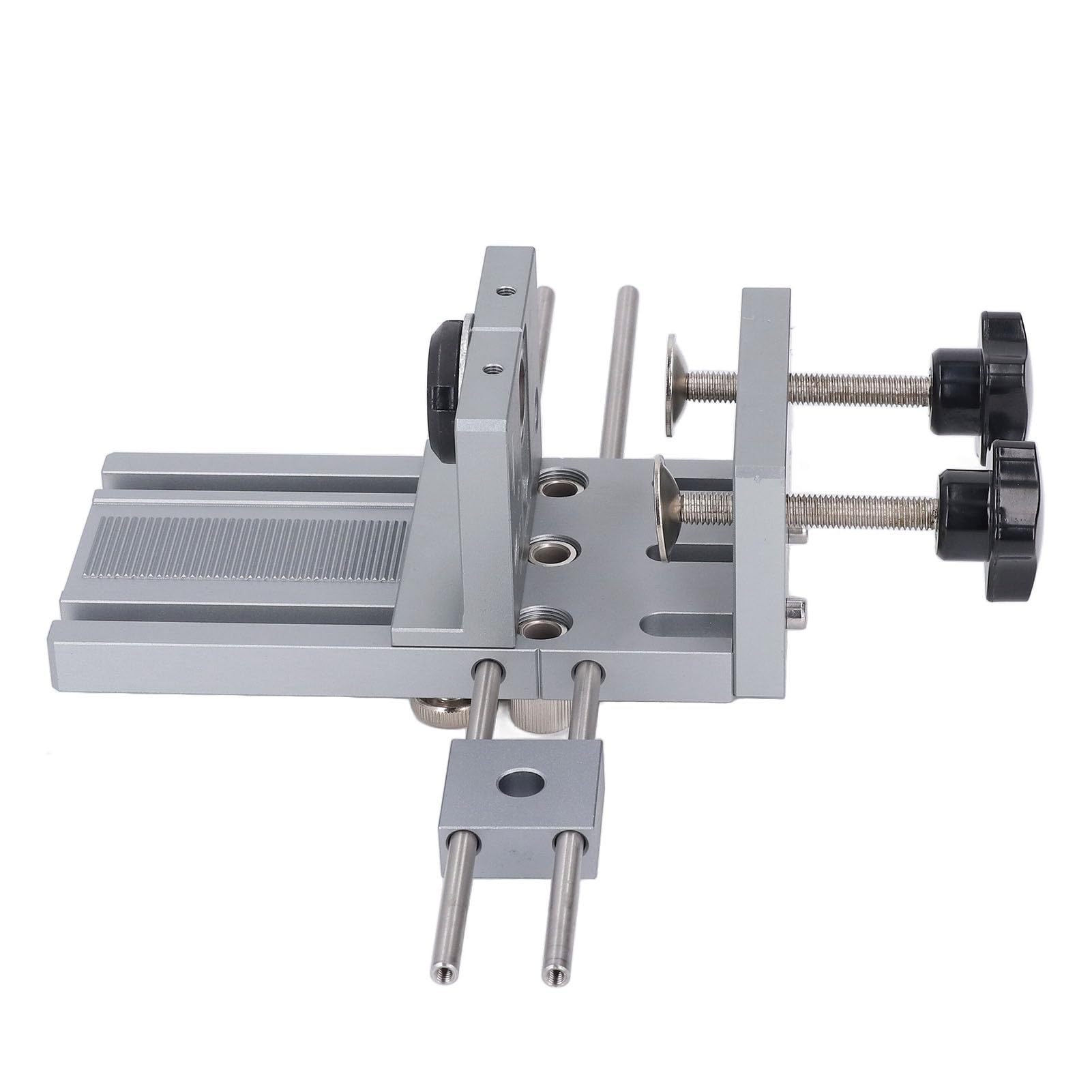 Fabater Taschenlochlehre, 3-in-1 Verstellbares Dübellehren-Set, Bohrführung aus Aluminiumlegierung mit Verlängerter Positionierungsstange, 600 Mm, Selbstzentrierend, für Holzbearbeitung,