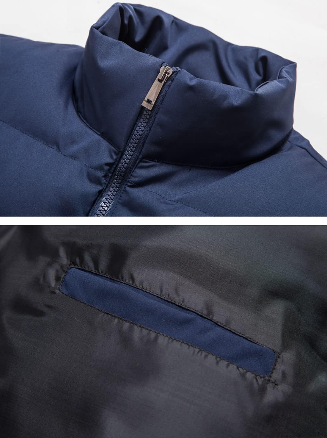 Men's Outerwear Vests Winter Warm Outdoor Padded Puffer Lightweight Vest - Image 4