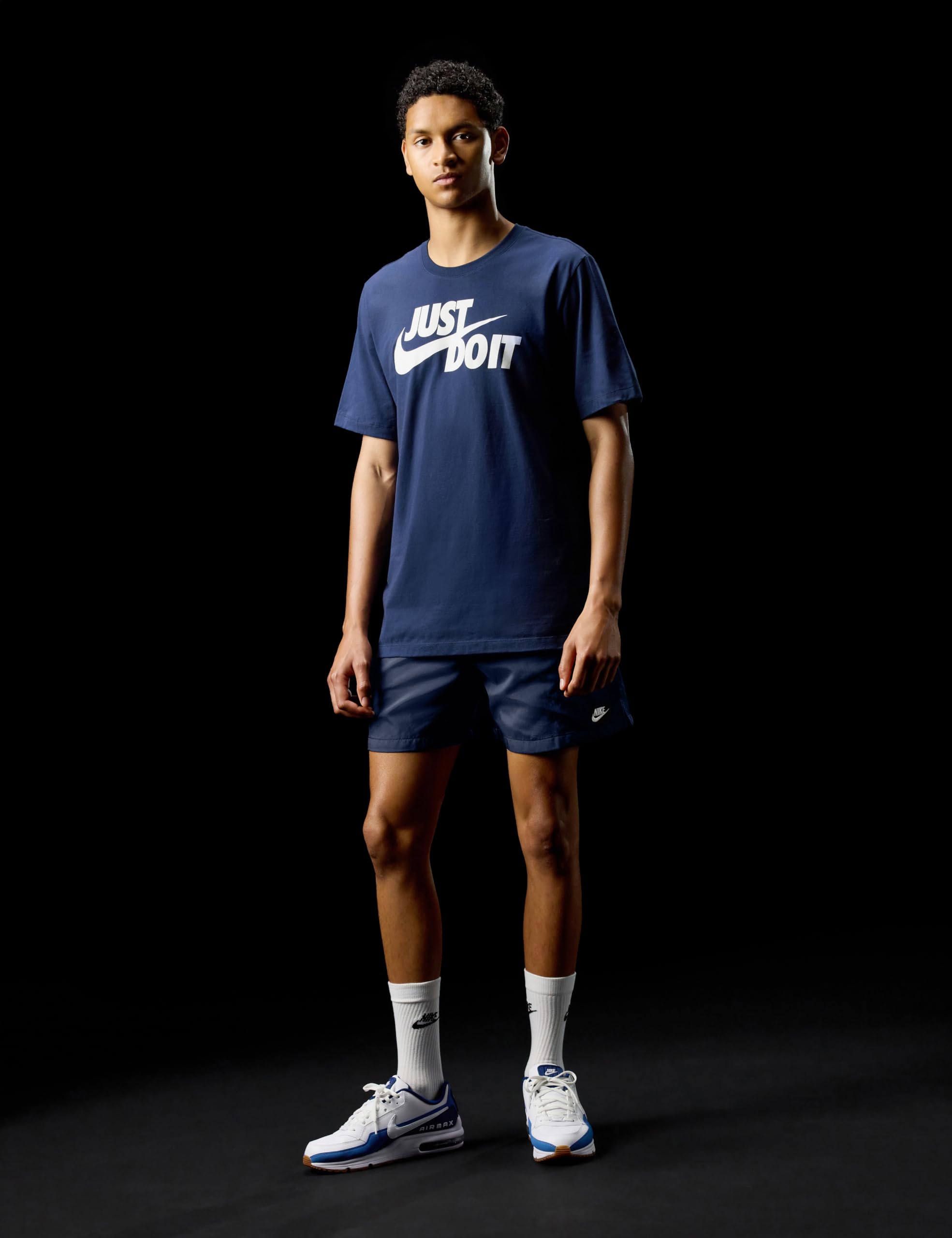 Nike Club Flow FN3307-451 Short tissé pour Homme, Obsidienne/Blanc, Taille S