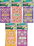 Just For Laughs Dr. Stinky's Scratch N Sniff Stickers 5-Pack- Sour Apple, Cough Drop, Mint Chocolate...