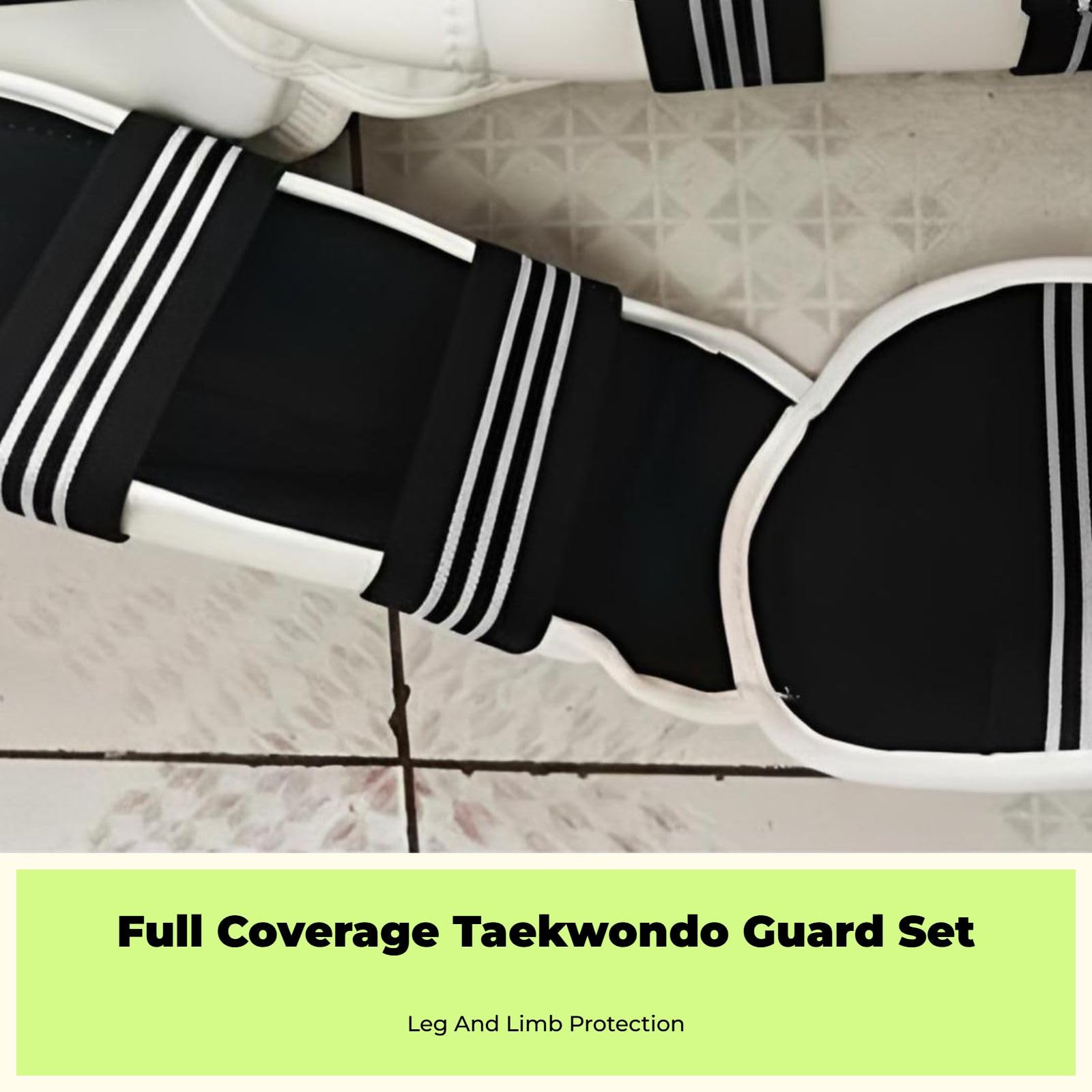 Taekwondo Guard Équipement de Protection Épaissi Rembourré Garde Protection pour MMA Arts Martiaux Muay Thai Unisexe Adultes Enfants Hommes Femmes, Protège-Jambes et Bras S