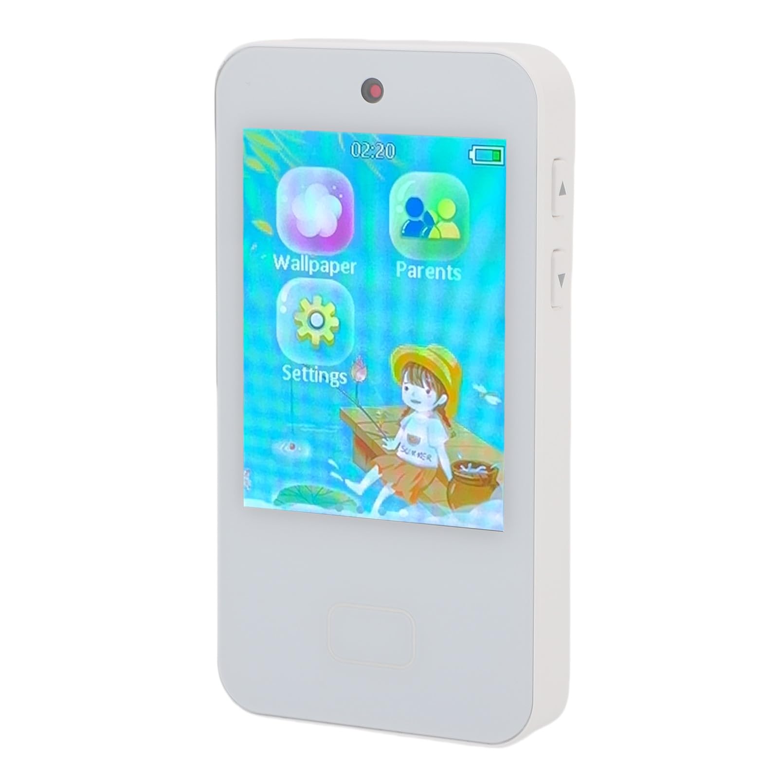 Alomejor Kids Smartphone Toy with HD Dual Camera & Touchscreen (WHITE) | App multifunzionali, Cattura foto facile, Giochi precaricati, Divertimento per l\'uso all\'aperto