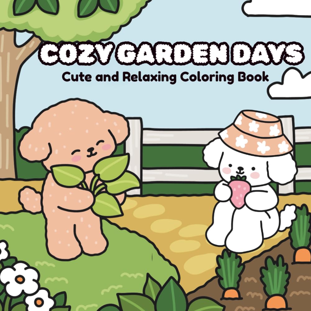 Cozy Garden Days : Coloring Book for Kids and Adults: Relaxing coloring pages filled with cozy joy (The Cozy Critter: Cute & Cozy Coloring Book)