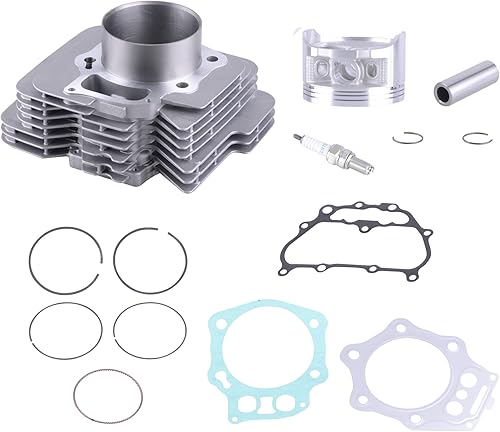 Mallofusa Kit de juntas de pistón de cilindro de montaje automático de aluminio para Foreman 500 TRX500FM 4x4 S TRX500FE 4x4 ES 2005-2009 2011