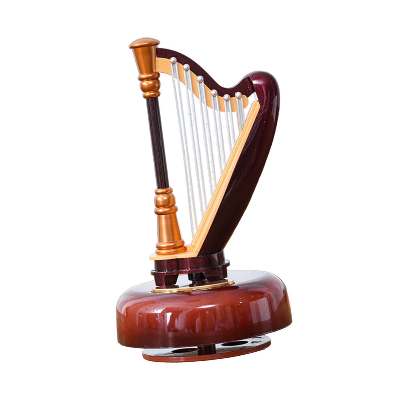 PIXZCSA Sophisticated Instrument Music Boxes Gift for Creative Centerpiece Statue Craft Artwork Instrument Model Tabletop Ornament