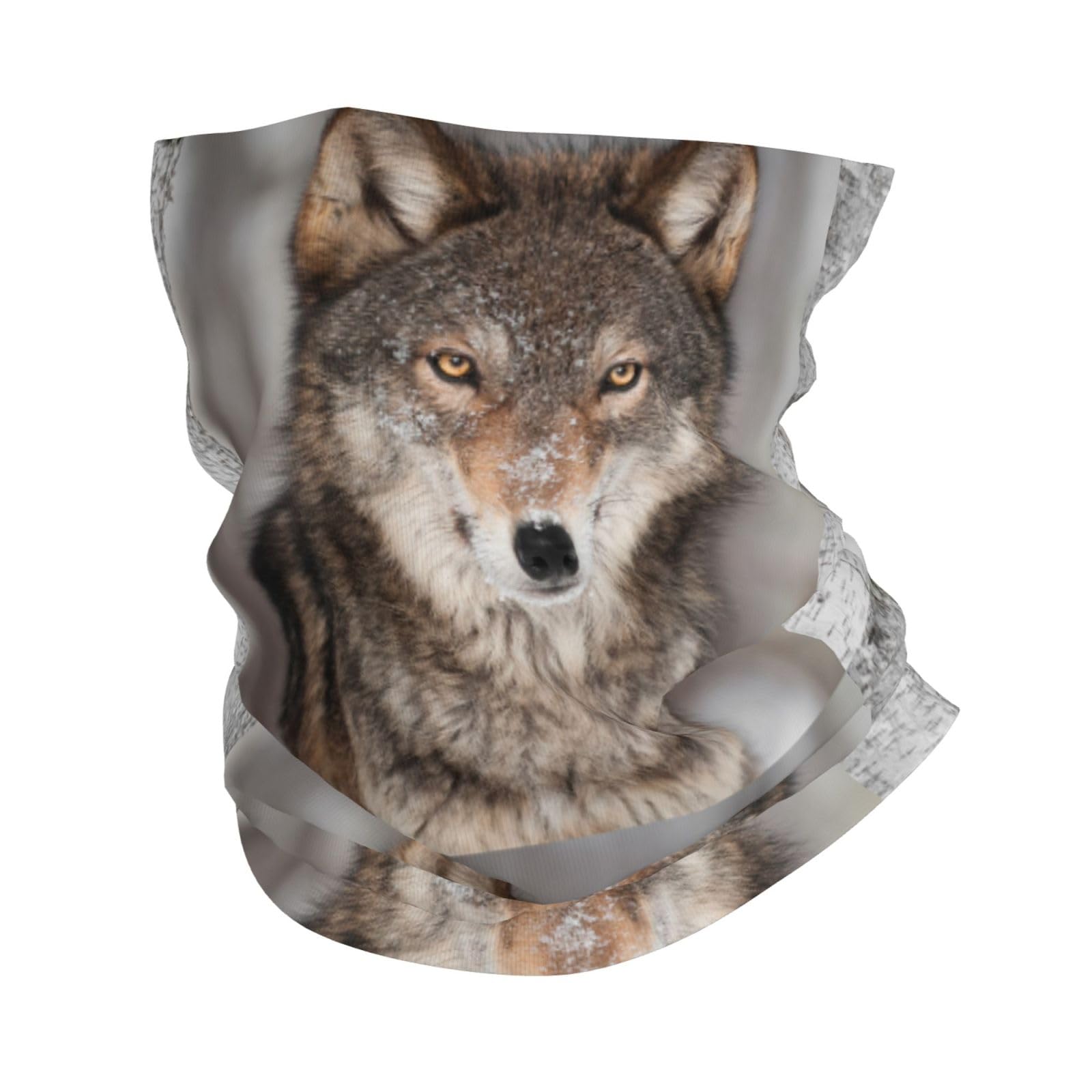 Wild Wolf Print,Bandana Neck Gaiters Multifunctional Headwear Scarf Face Shield Headband Neck Warmer Tube