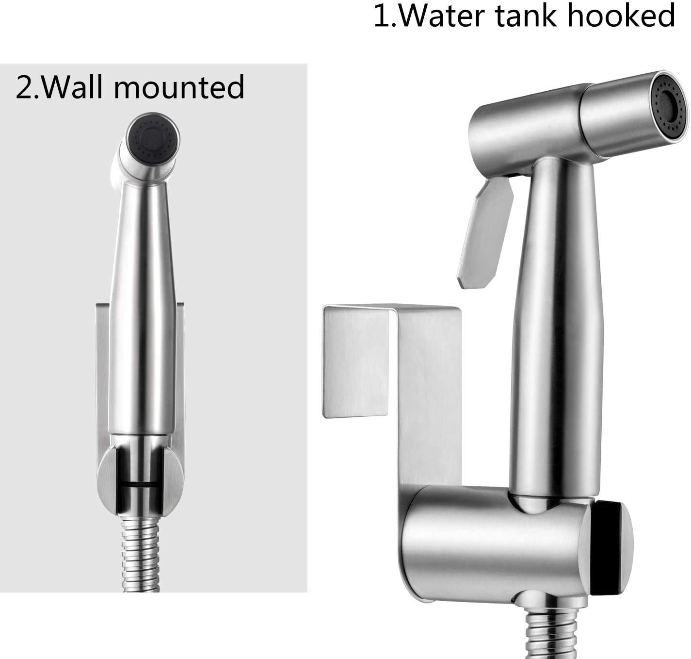 Bathroom Handheld Shower Head Bath Water Sprayer w Holder w 59 Long Hose Bathroom Handheld Shower Head Bath Water Sprayer w Holder w 59 Long Hose