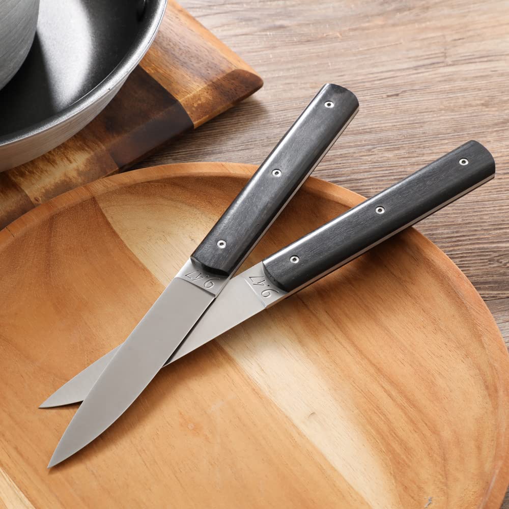 Amazon.co.jp: ペルスヴァル 9.47 ステーキナイフ 天然木ハンドル 2本