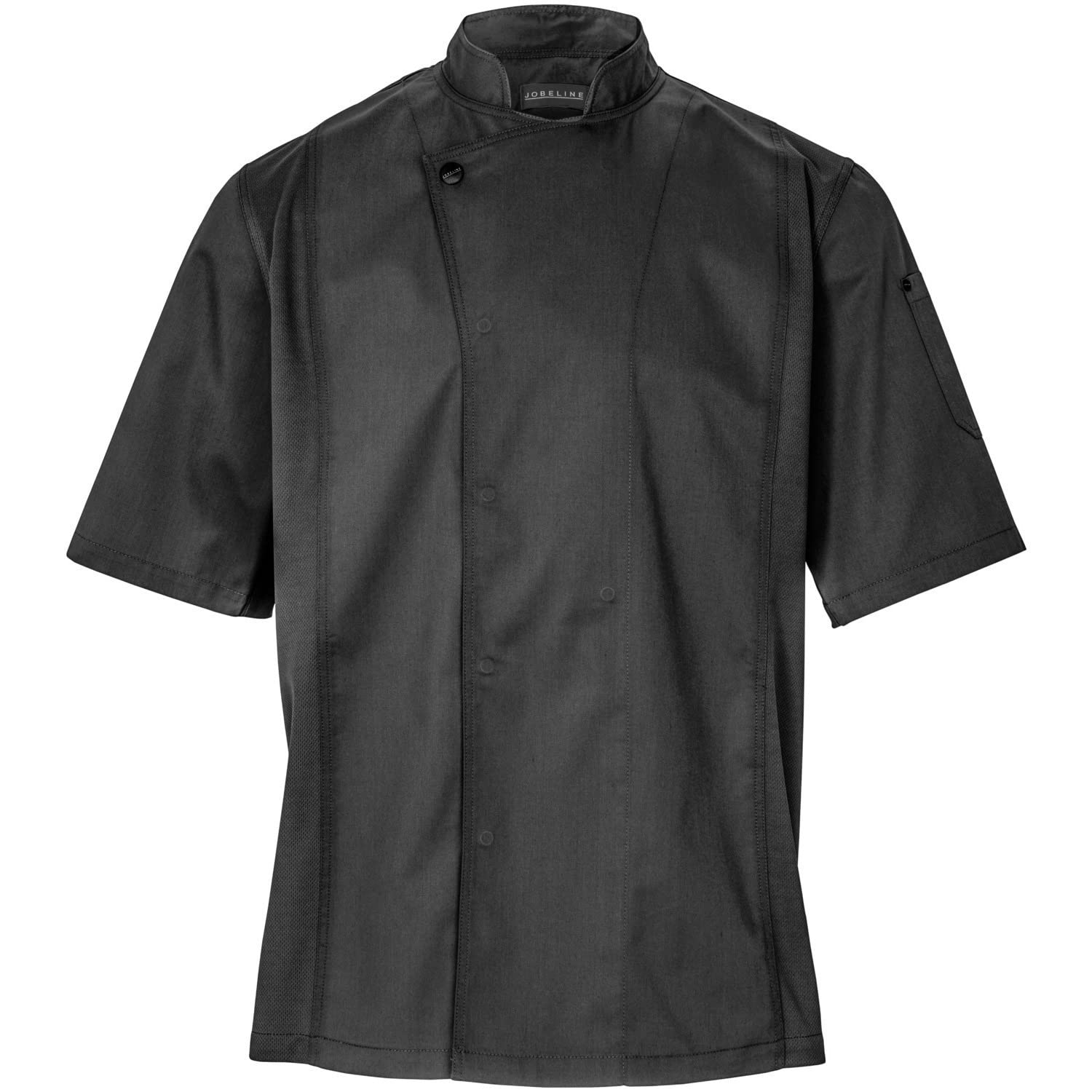 Men's chef jacket Carter half sleeve black
