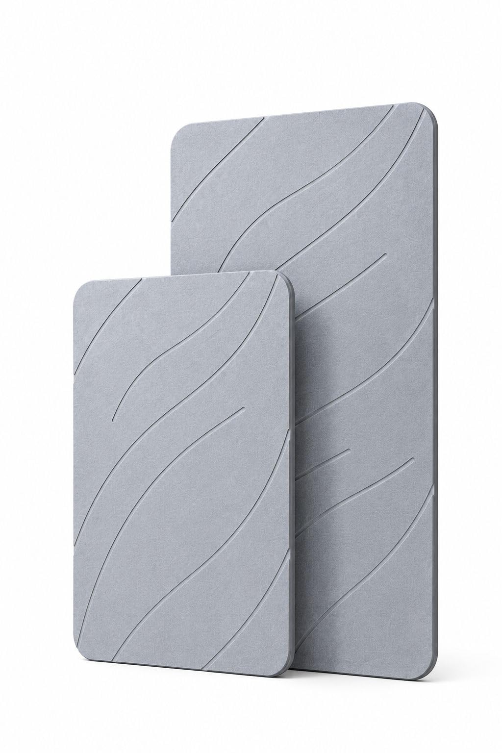 Alfombra Diatomita Baño | ZenStone Duo Pack 2 Tamaños | Secado Rápido, Alta Absorción, Antideslizante, Antibacteriana | Incluye Lija