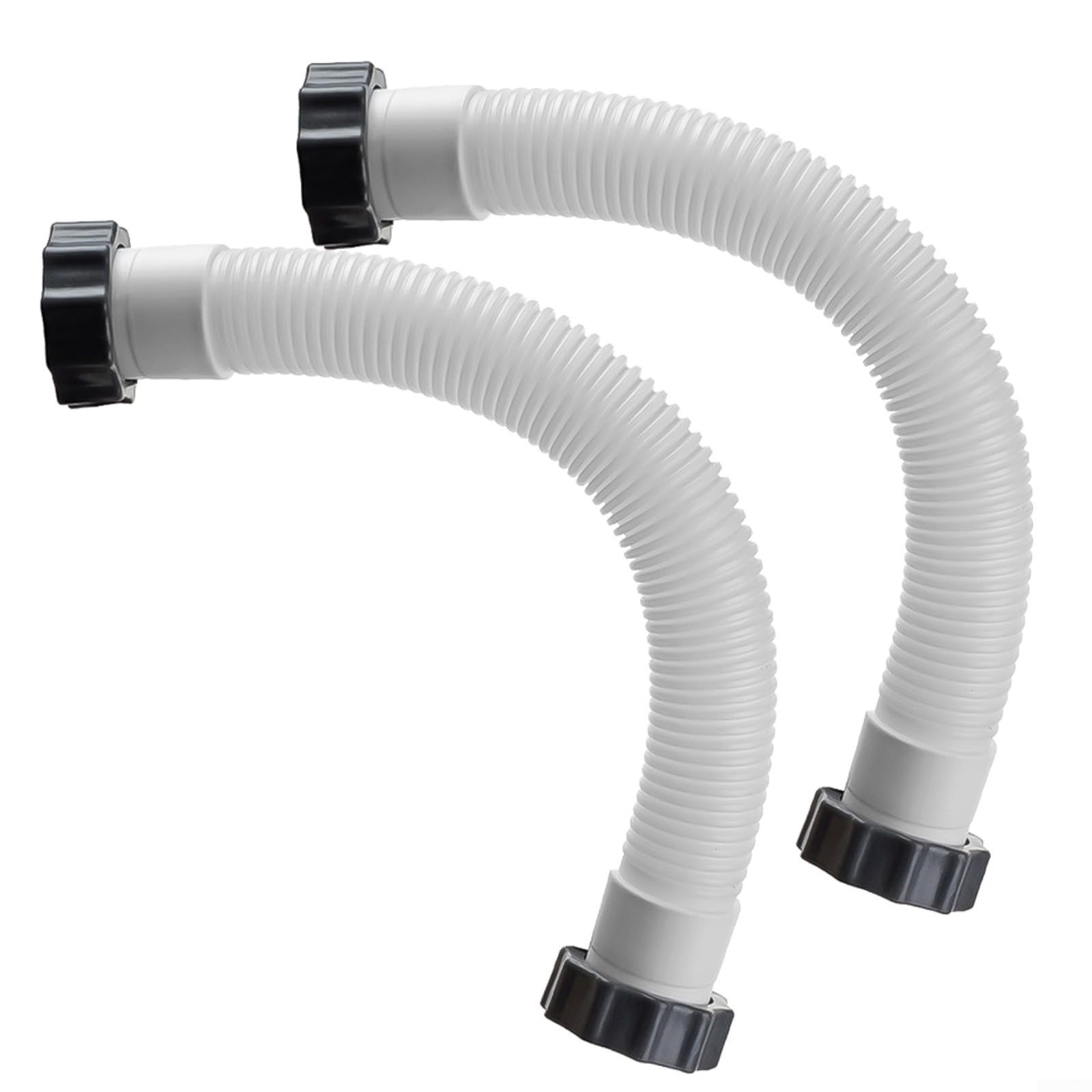 Pack of 2 Pool Sand Filter Pump Hose 11535 Connection Hose Replacement Hose Diameter 38 mm - 40 cm for Sand Filter Pumps and Salt Water Systems