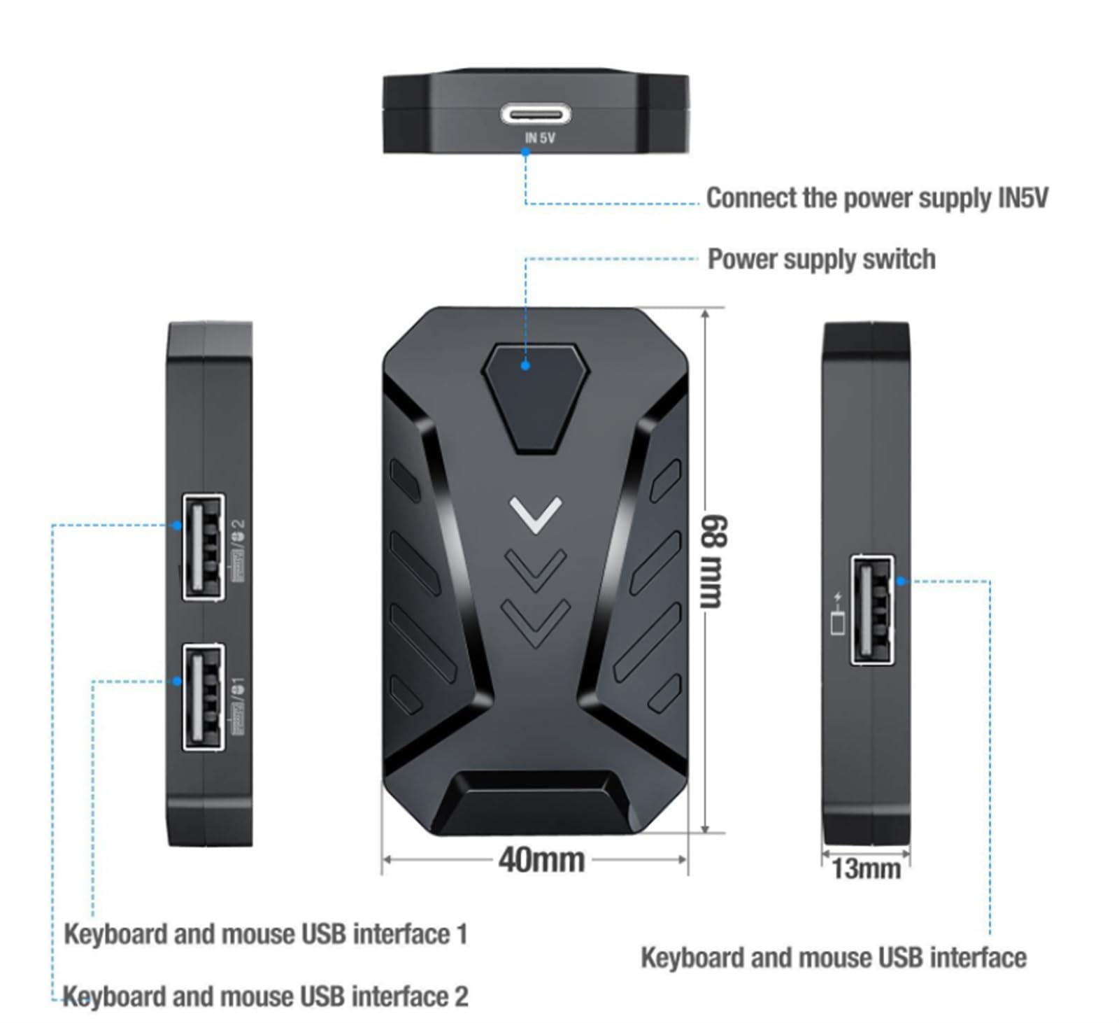 Klawiatura i Mysz do Gier, Zestaw Klawiatury Do Gier I Podświetlanej Myszy USB Do Gier Z Przewodową Myszką I Stojakiem Wodoszczelna Klawiatura i Mysz