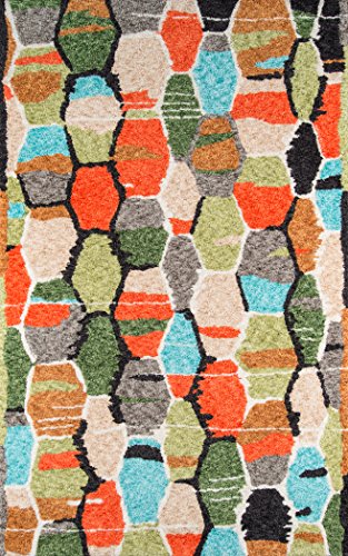 Novogratz Bungalow Collection Tiles Area Rug, 5'0" X 7'6", Multicolor #TOP6