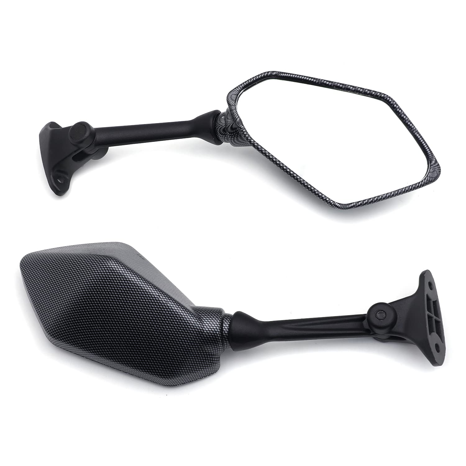 XKMT-MOTORPARTS XKMT-Mirror Compatible With Kawasaki Er-6F 2009 2010 Z1000Sx Ninja 650R 400R 2011 Carbon fiber [B00YWC0JEO]