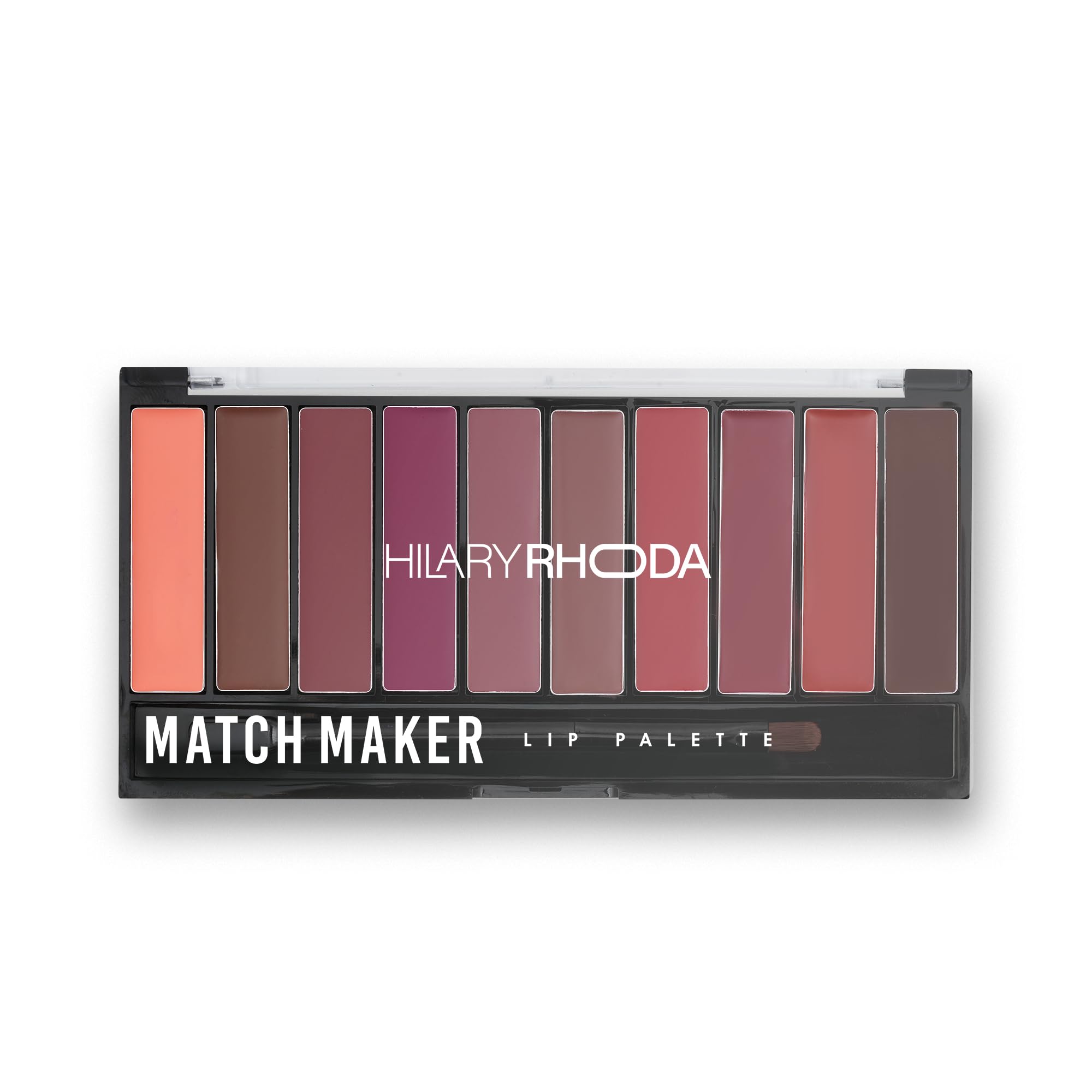 Hilary Rhoda Match Maker Lip Palette | Lip Palette for Women | Waterproof & Matte Finish | Lip Palettes for Every Occasion | Infused with Shea Butter & Vitamin E - 12g (Mood Changer - Shade 01)-picture-29