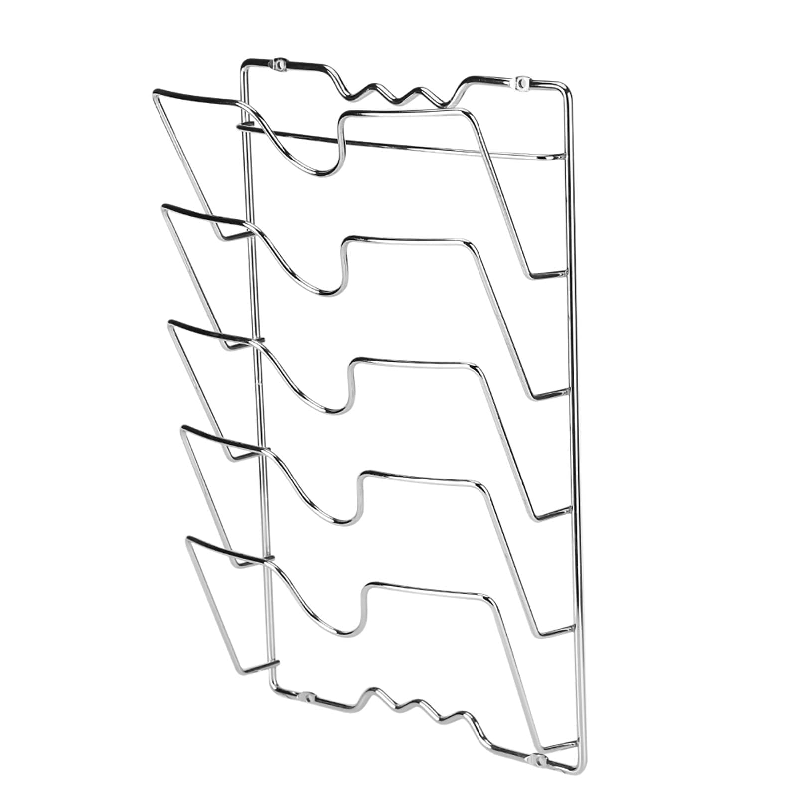 Organizzatore per Coperchi di Pentole - Rack Montato a Muro per Cucina - Porta Pentole e Padelle - Armadio per Coperchi