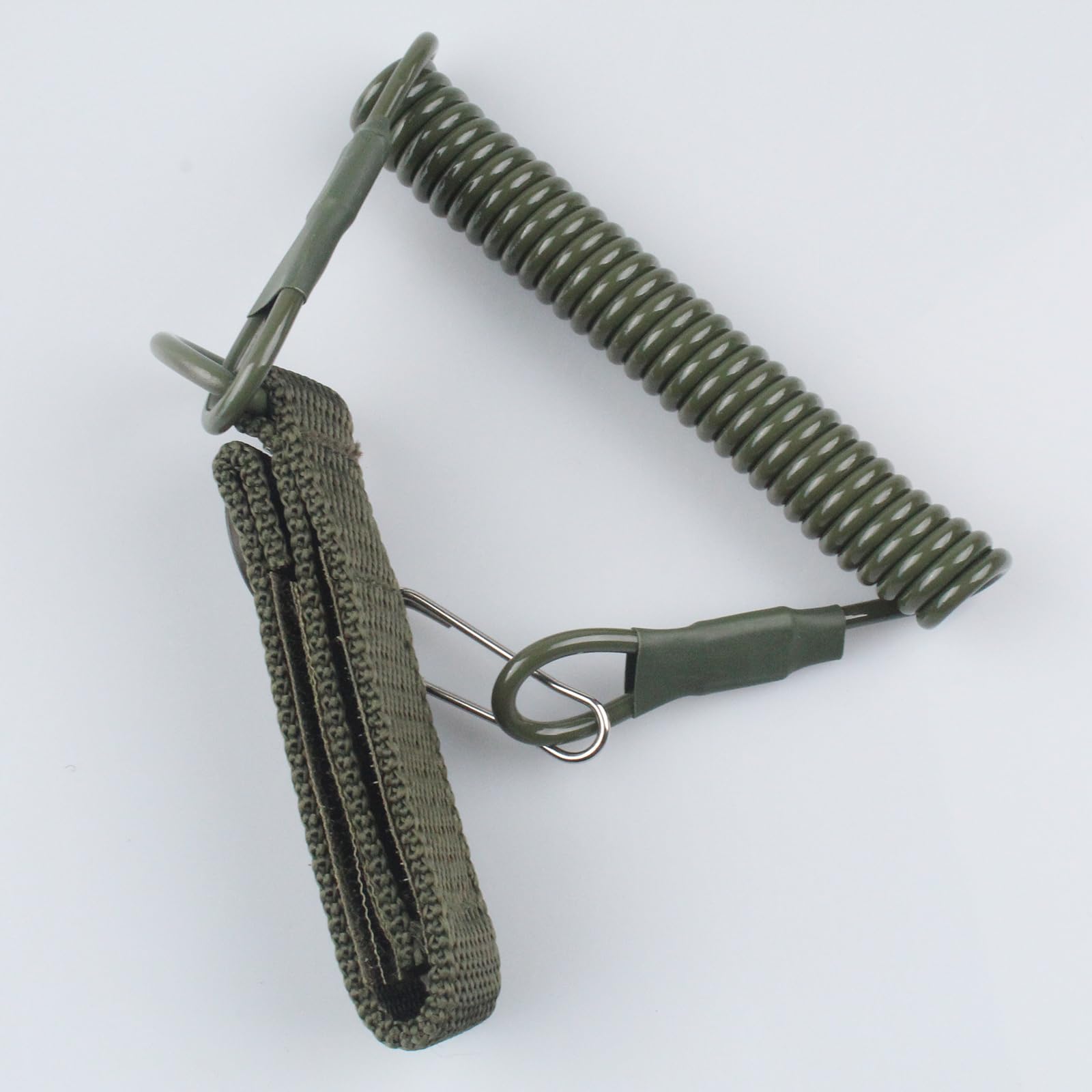 Cordino Tattico Estensibile - Portachiavi A Spirale Per Attrezzatura Outdoor E Sicurezza - Foto 5