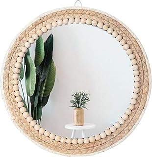 Poeme Boho Wall Mounted Mirror Round Mirror Decorative...