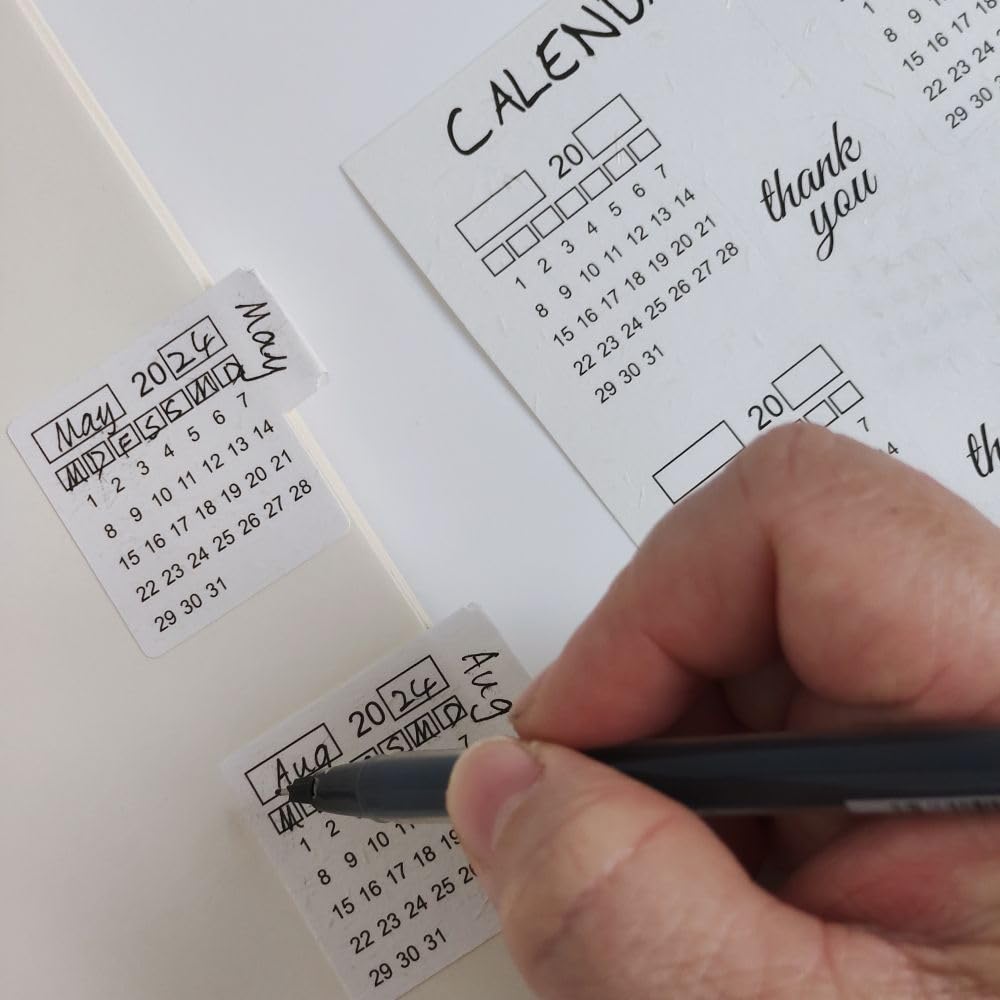 Monthly Tabs Calendar Stickers for Yearly Planner for Journal Dividers Plan for School Year Agendas and Organizers - Image 2