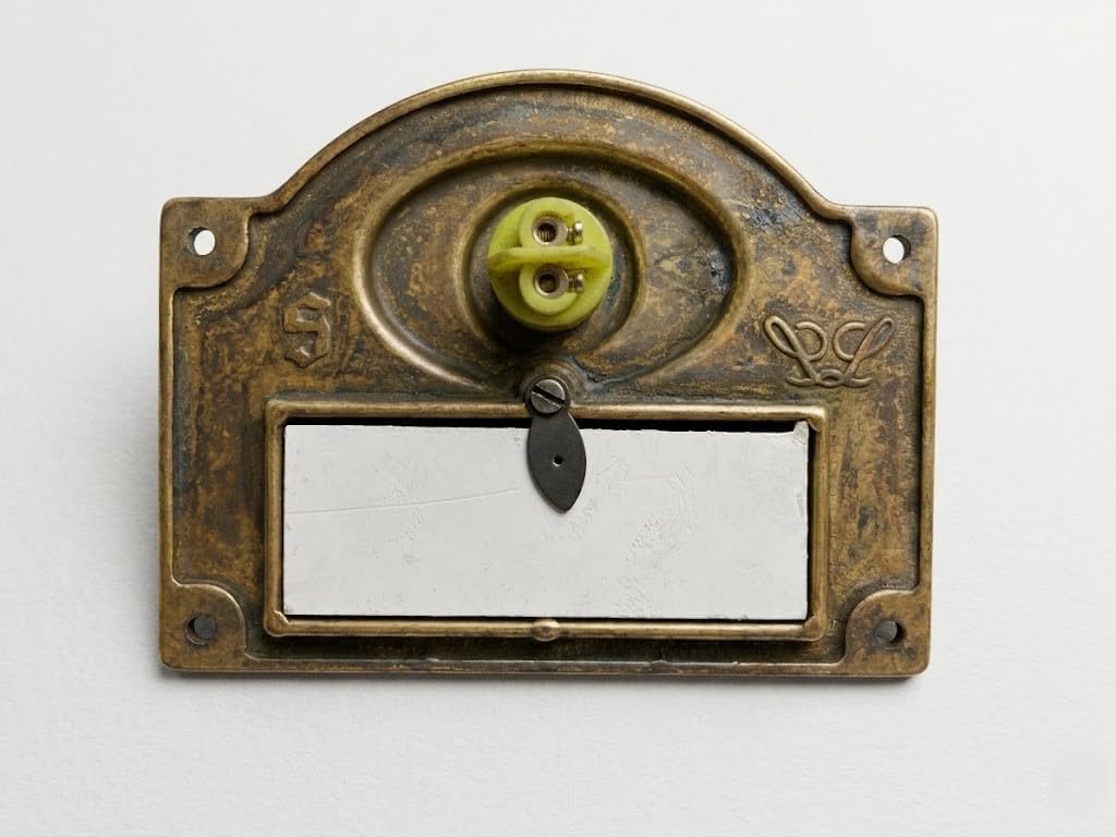 Campanello Pulsantiera Porta ingresso Casa in ottone Un pulsante