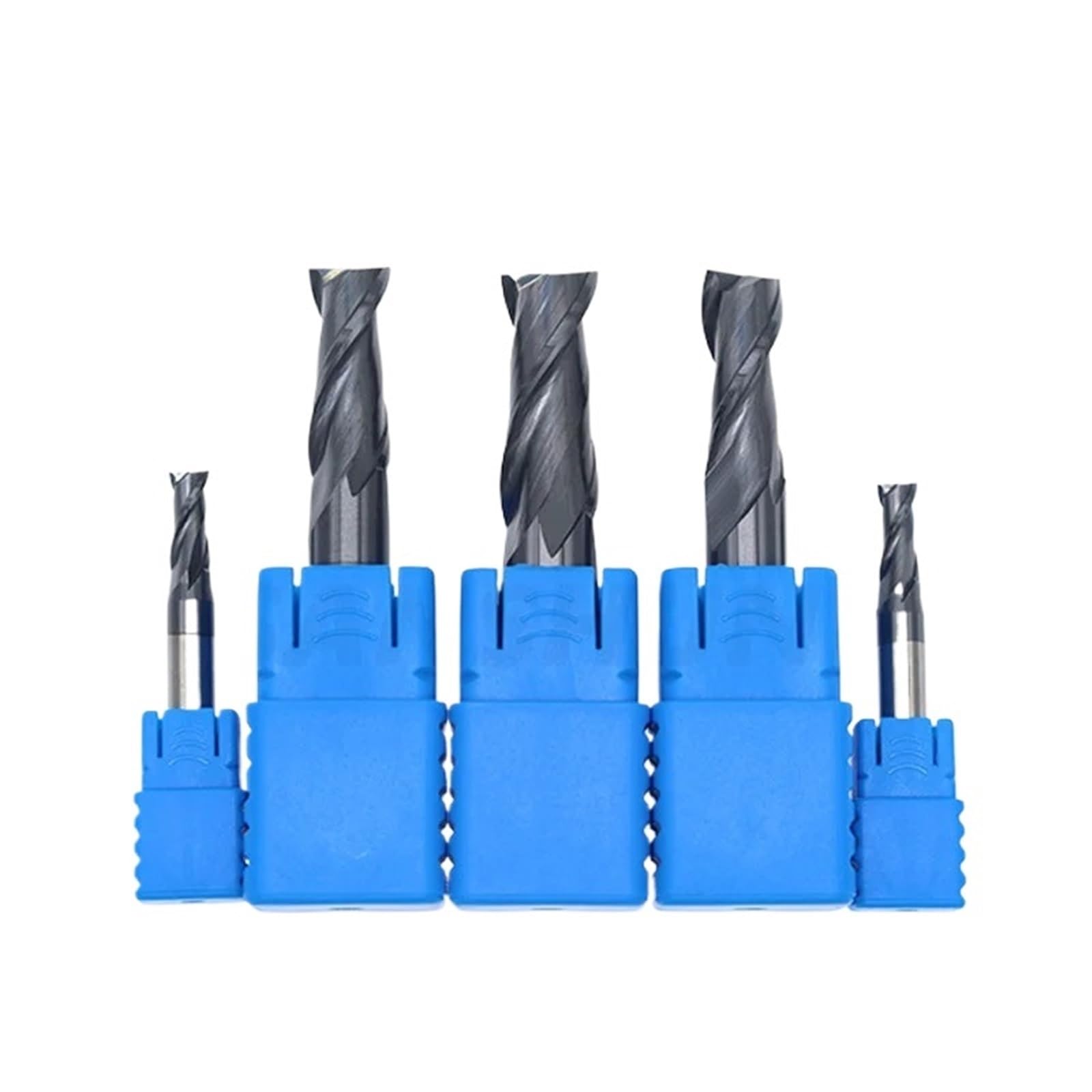 Fresa de aleación, Fresas de extremo carburo HRC50 2 hojas acero tungsteno chavetero aleación dura extendida varios tamaños 1 Uds(16x40x16Dx100)