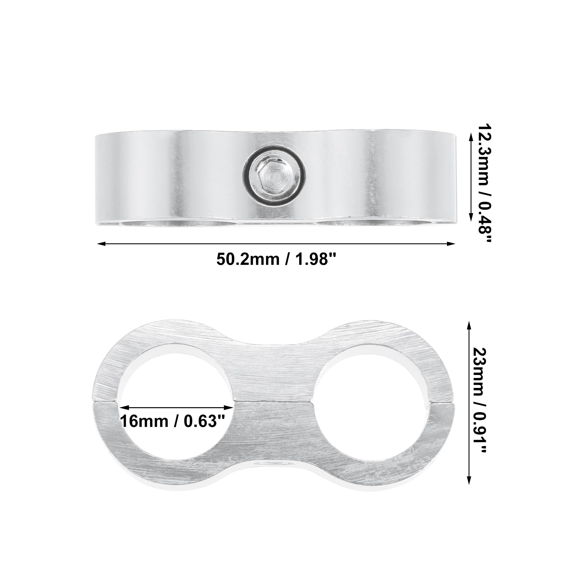 Hihaha Ferrule Per Tubo Carburante In Lega Di Alluminio AN8 A 180 - Foto 3