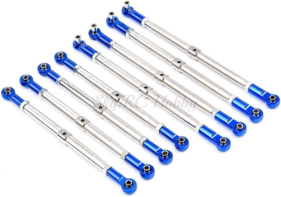 Metal Upgrade Pushrods with Rod Ends Links Turnbuckle for 1/10 1:10 EREVO 2.0 E-Revo Revo Summit 5319X 5338R