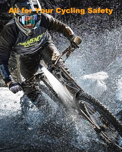 Image of Bike Lights for Night Riding, USB Rechargeable Mountain Bicycle Headlight, Super Bright, Waterproof, 6+4 Light Modes Bike Light Set for Cyclists and Commuters