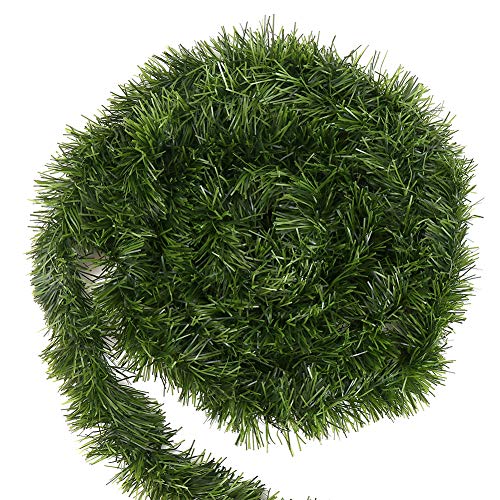 Ghirlanda Natalizia Artificiale 15.5 Metri - Verde PVC Per Decorazioni Albero E Casa - Foto 9