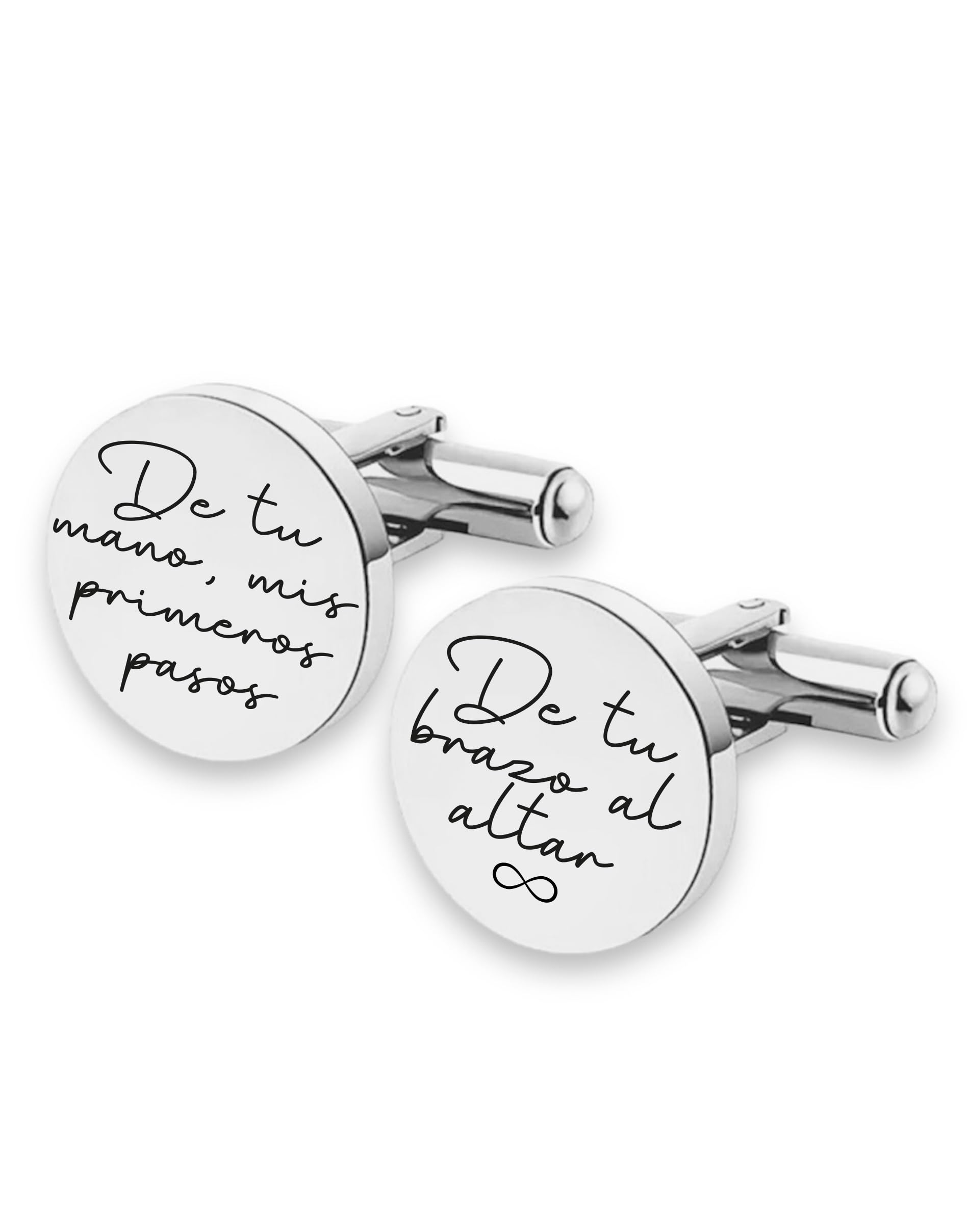 Soul Soul | Gemelos Boda Acero Inoxidable Regalo Novio Padrino | De tu mano al altar