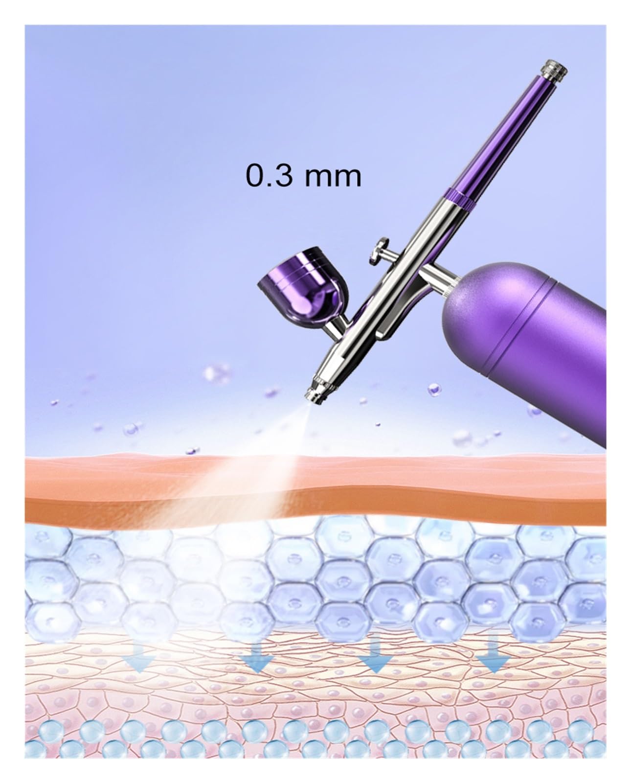 Aerografo Con Compressore Viafexna - Ricaricabile, 3 Velocità, Per Trucco, Nail Art, Tatuaggio E Pittura - Foto 11