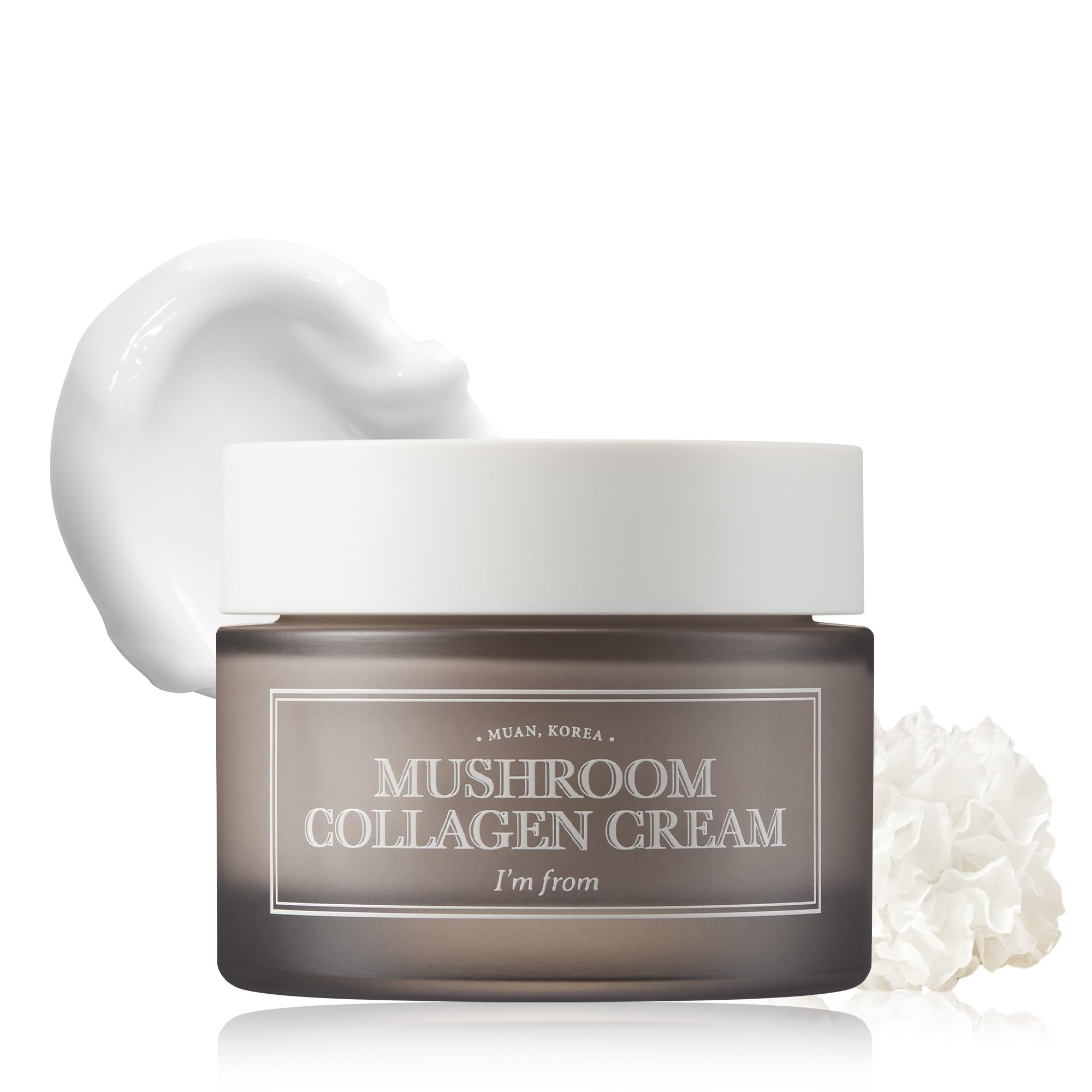 I’m from Mushroom Collagen Cream 1.69 Fl Oz, Vegan, Collagens, Skin Firming Cream for Face, Anti Wrinkles, All Natural Organic Face Moisturizer