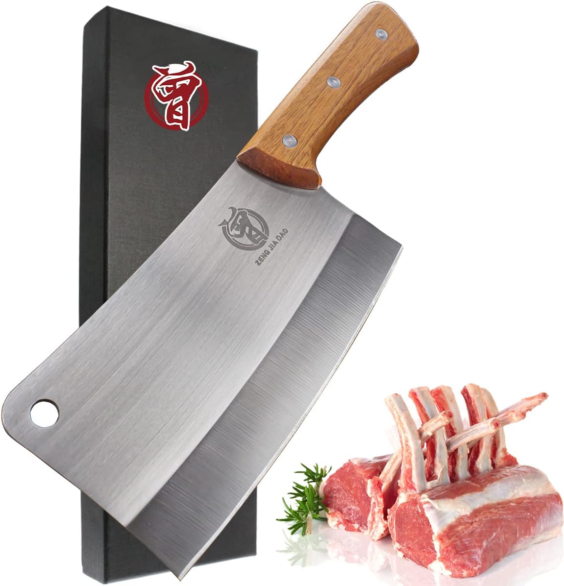 Juvale Meat Cleaver Bone Chopper for Chef, Meat Cutting