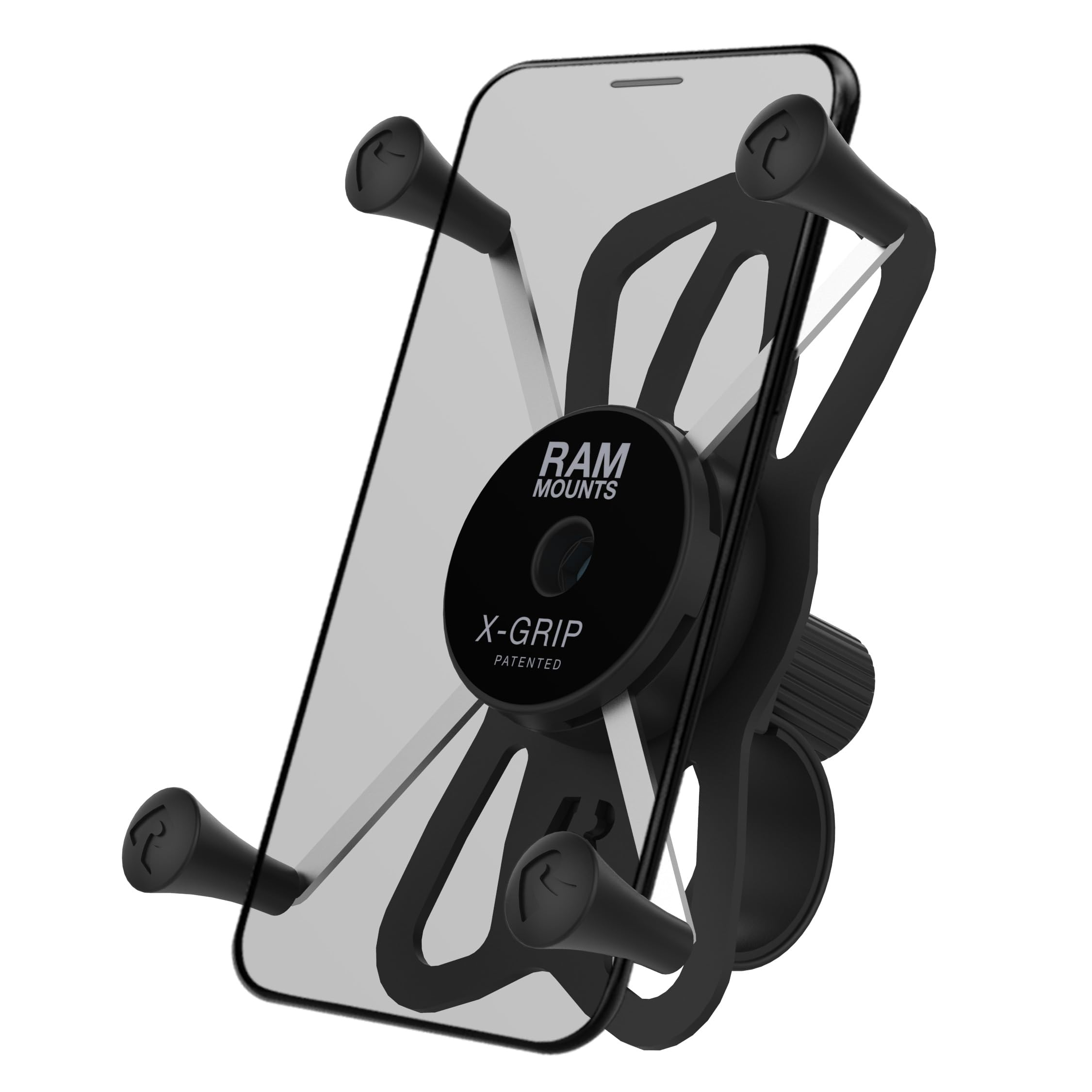 RAM MOUNTS X-Grip Phone Mount with RAM Tough-Strap Handlebar Base for Bikes and Motorcycle Handlebars
