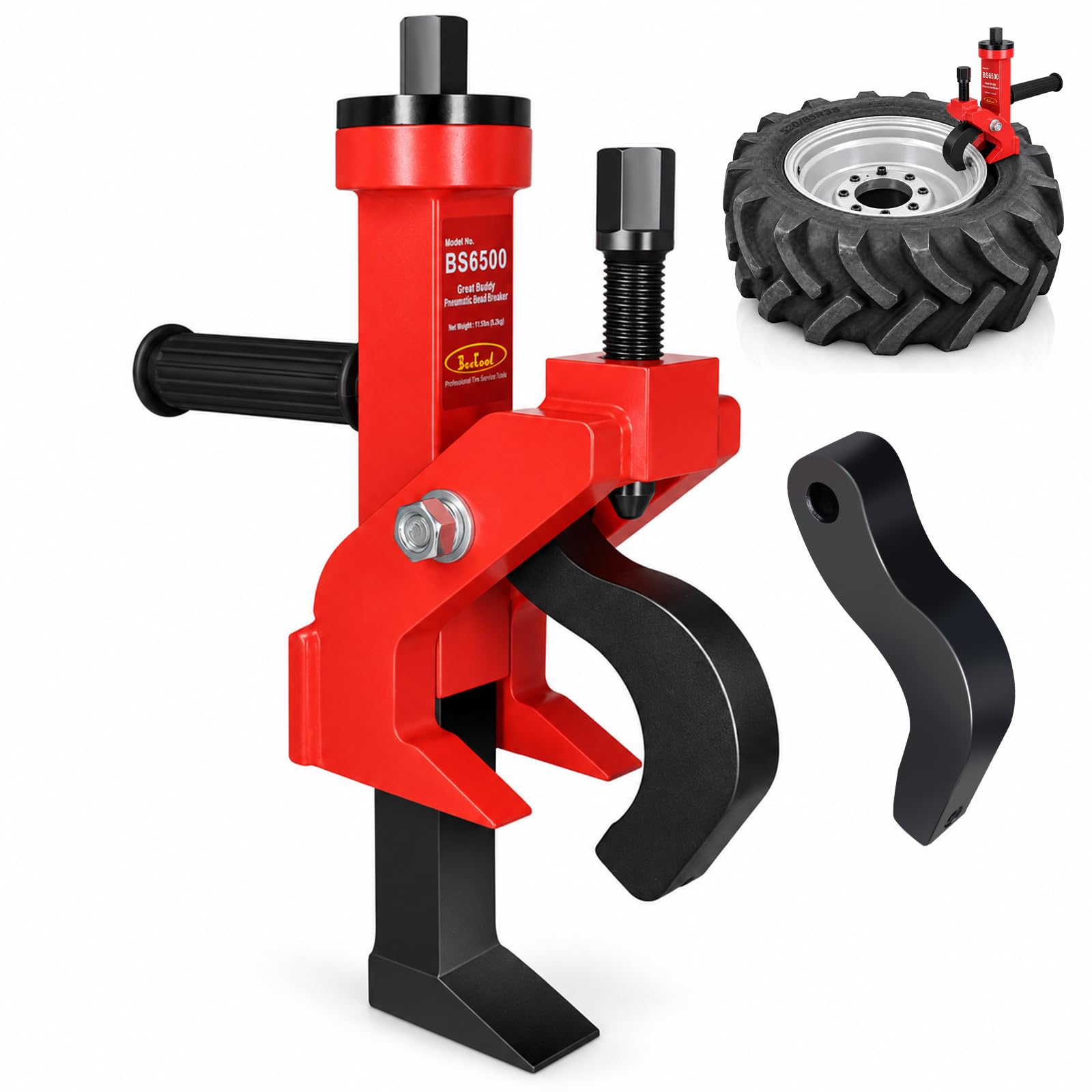 BESTOOL Pneumatic Tire Bead Breaker for Trucks, Tractors, ATVs, RVs, Red