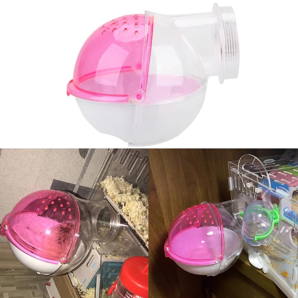 Juguete for hámster, 2 Piezas, baño for hámsteres, Chinchilla, casa for Ratas, Sauna, baño for hámsteres pequeños, baño Azul,Juguetes para hámster(Blue)