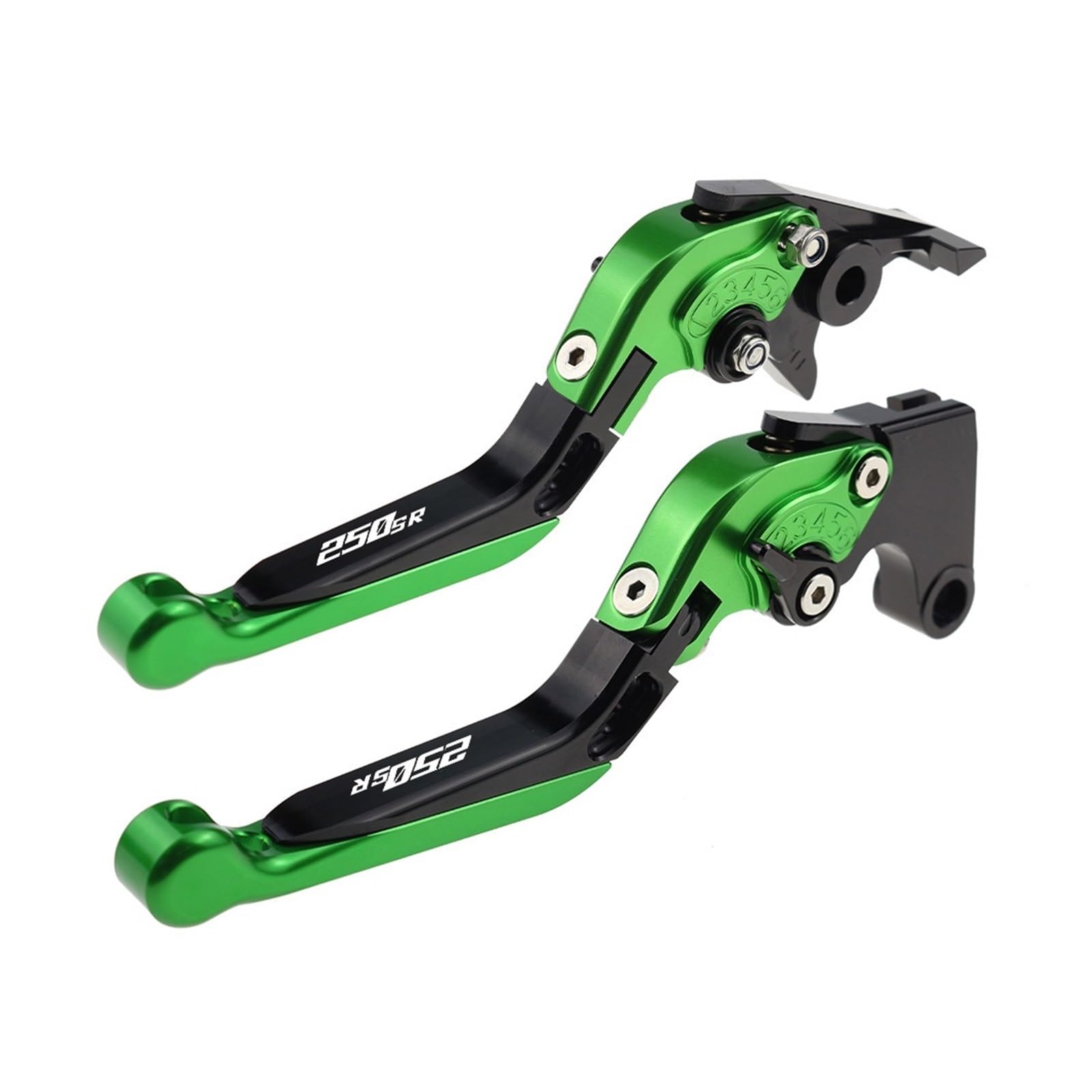 Wnftyske Green C Motorcycle Brake Clutch Lever Pivot Levers Motorcycle Cnc Accessories For Cfmoto 250-Sr 250 Sr 250Sr 2019-2022 Folding Extendable Brake Clutch Levers Adjustable Handle Set