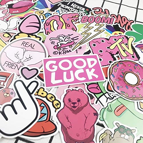 Gadget Wrap 50pcs/Pack Pink Girls Fun Stickers Toys Moto Car and Luggage Stickers for Suitcase Cool Fashion Laptop Stickers Gadget Wrap 50pcs/Pack Pink Girls Fun Stickers Toys Moto Car and Luggage Stickers for Suitcase Cool Fashion Laptop Stickers
