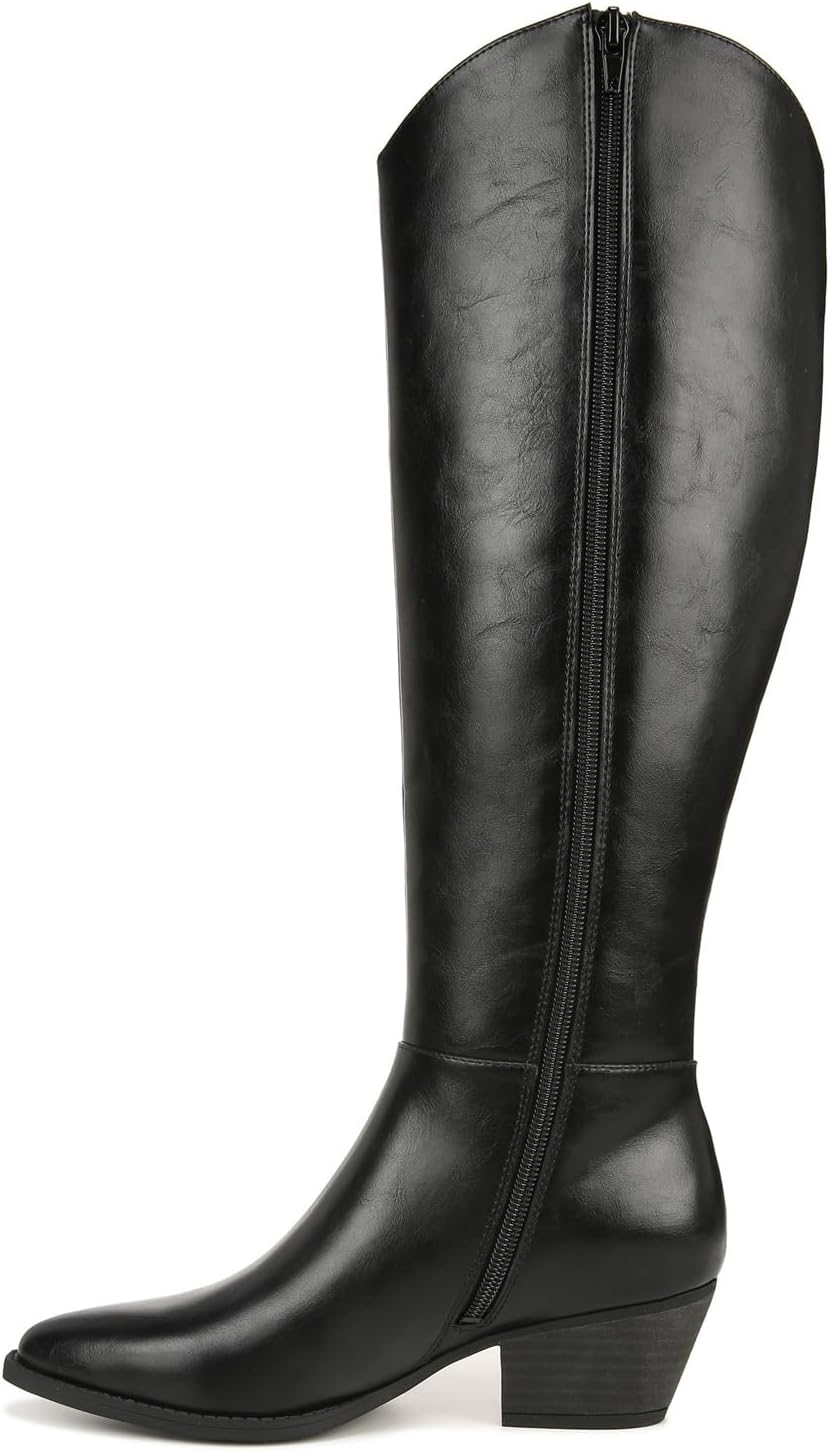 LifeStride Womens Reese Western Tall Riding Boots Black 8 M