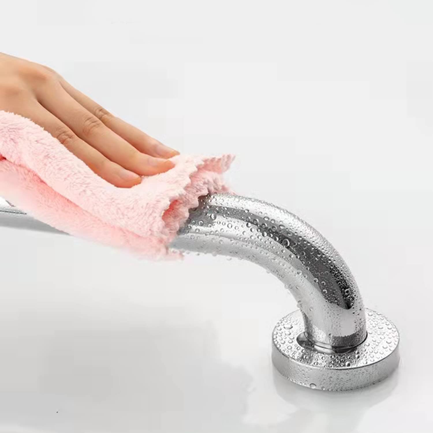Maniglione per Doccia, corrimano per Bagno da 400 mm, maniglione in Acciaio Inossidabile, maniglioni per Anziani, maniglioni per Bagno Adatti per Bagno, Cucina, Camera da Letto (15,75 Pollici)